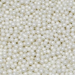 MIÇANGAS MINI PÉROLAS BRANCA - (Pacote c/ 50gr)