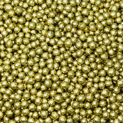 MIÇANGAS MINI PÉROLAS OURO / DOURADO - (Pacote c/ 50gr)